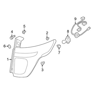 Ford OE - Rear Lamps - Tail Lamps (With LED)