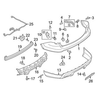 Ford OE - Rear Bumper - Bumper & Components (W/O Trailer Tow)