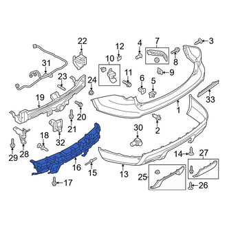 Ford OE - Rear Bumper Impact Absorber
