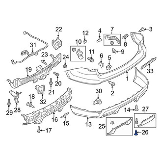 Ford OE - Bumper Cover Retainer