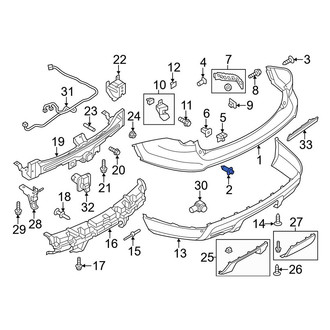 Ford OE - Bumper Cover Rivet