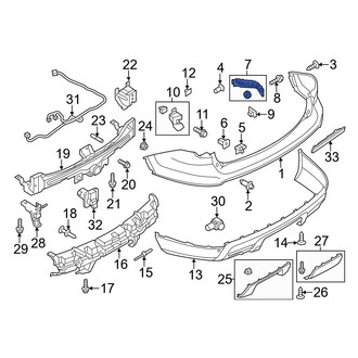 Ford OE - Left Bumper Cover Bracket