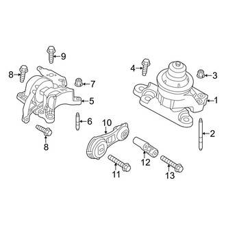 Ford OE - Engine / Transaxle - Engine & Transmission Mounting (3.7L)