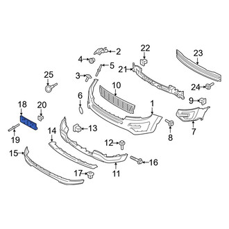 Ford OE - Front License Plate Bracket