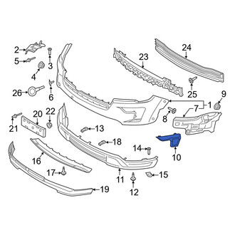 Ford OE - Front Right Bumper End Cap