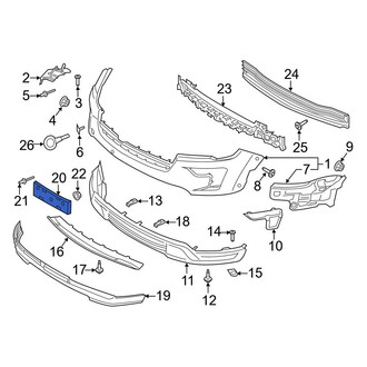 Ford OE - Front License Plate Bracket