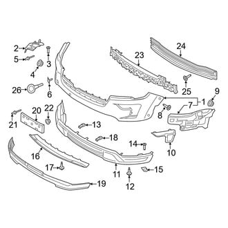 Ford OE - Front Bumper - Bumper & Components (Cover & Brackets)