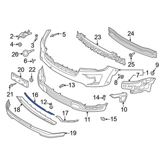Ford OE - Front Upper Bumper Trim