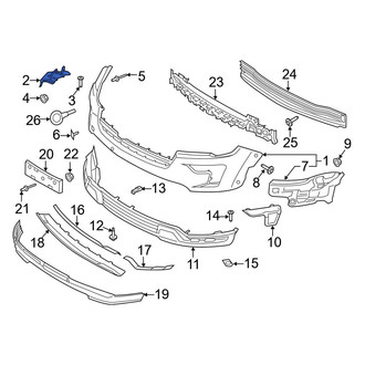Ford OE - Front Left Bumper Cover Reinforcement