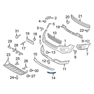 Ford OE - Front Right Bumper Trim