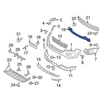Ford OE - Front Bumper Impact Absorber