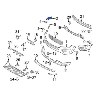 Ford OE - Front Right Bumper Cover Reinforcement