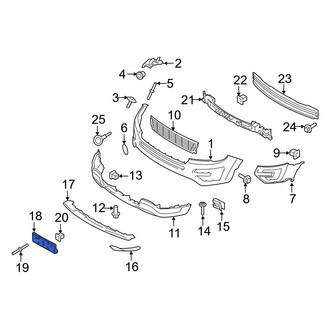 Ford OE - Front License Plate Bracket