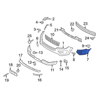 Ford OE - Front Left Bumper End Cap