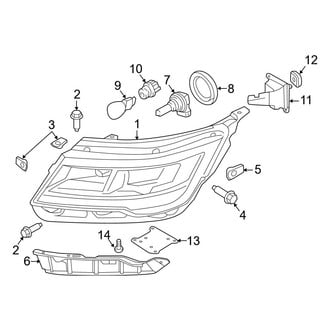 Ford OE - Front Lamps - Headlamp Components (W/O Full LED)