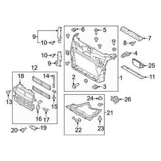 Ford OE - Radiator Support (2.3L)