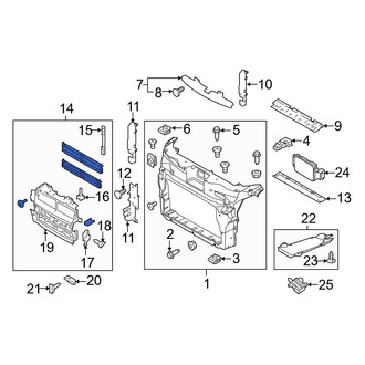 Ford OE - Front Radiator Shutter Assembly