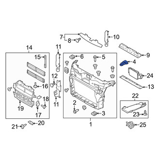 Ford OE - Radiator Support Bracket