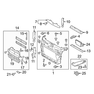 Ford OE - Radiator Support (3.5L)