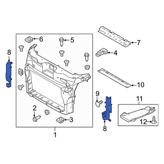 Ford OE - Front Left Radiator Support Baffle