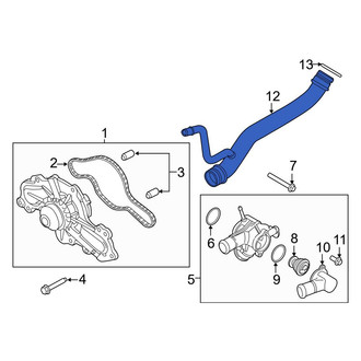 Ford OE - Engine Coolant Pipe