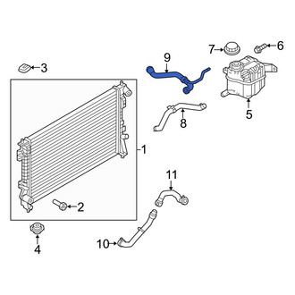 Ford OE - Upper Radiator Coolant Hose
