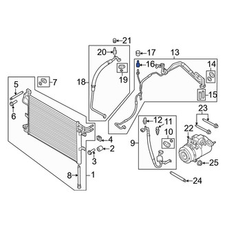 Ford OE - A/C Service Valve Core