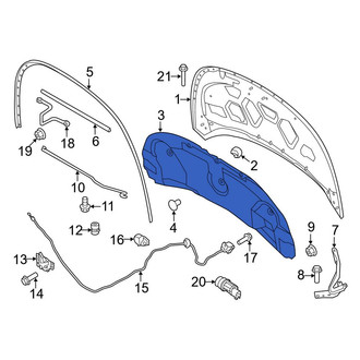 Ford OE - Front Hood Insulation Pad