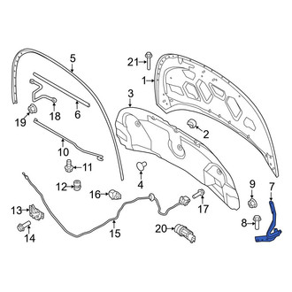 Ford OE - Front Left Hood Hinge
