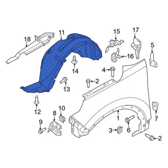 Ford OE - Front Right Fender Splash Shield