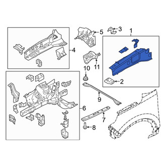 Ford OE - Front Right Fender Rail