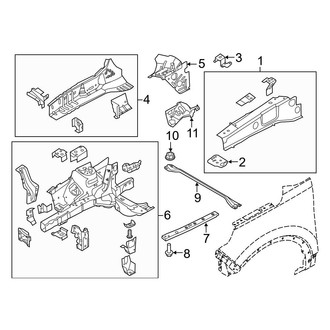 Ford OE - Fender - Structural Components & Rails