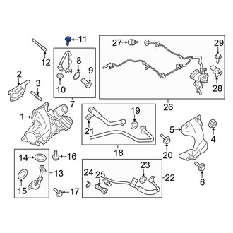 Ford OE - Turbocharger Coolant Line Bolt