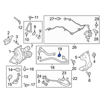 Ford OE - Turbocharger Oil Line Gasket