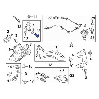 Ford OE - Turbocharger Oil Line Bolt