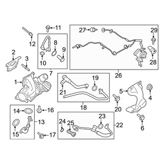 Ford OE - Engine / Transaxle - Turbocharger & Components (2.3L)