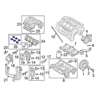 Ford OE - Lower Engine Intake Manifold Gasket