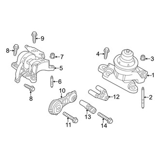 Ford OE - Engine / Transaxle - Engine & Transmission Mounting (8 Engine VIN Character)