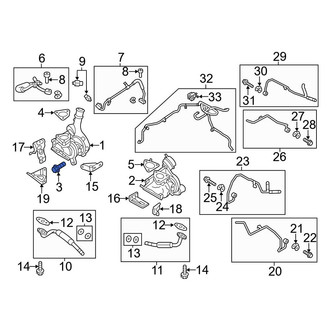 Ford OE - Turbocharger Mounting Bolt
