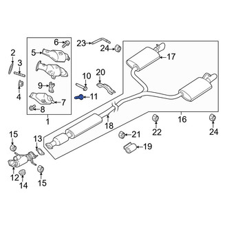 Ford OE - Catalytic Converter Bolt