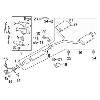 Ford OE - Exhaust System - Exhaust Components (2.3L)