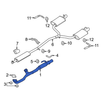 Ford OE - Exhaust Crossover Pipe