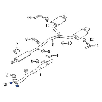 Ford OE - Exhaust Pipe Nut