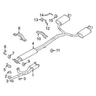 Ford OE - Exhaust System - Exhaust Components (3.7L)