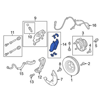 Ford OE - Rear Disc Brake Pad Set