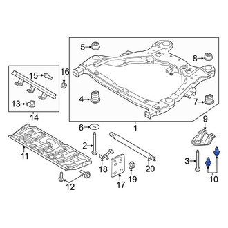 Ford OE - Suspension Crossmember Bolt
