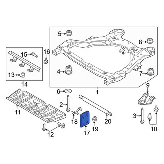Ford OE - Powertrain Skid Plate Bracket