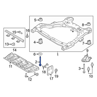 Ford OE - Front Suspension Crossmember Bolt