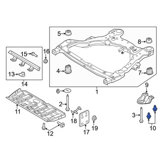 Ford OE - Suspension Crossmember Bolt