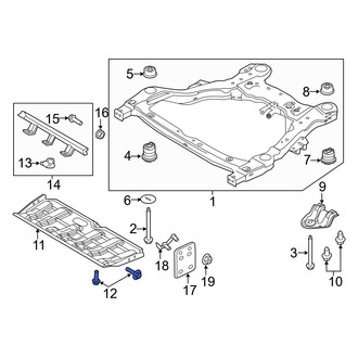 Ford OE - Powertrain Skid Plate Bolt